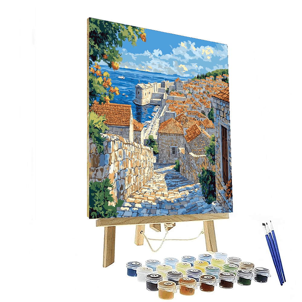 Dubrovnik's Old Town - Croatia Paint By Numbers Kits