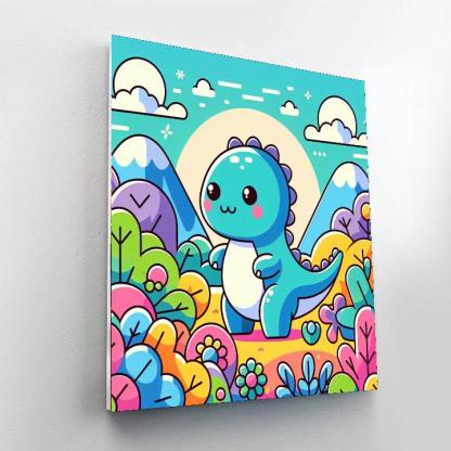 Adorable Dinosaur Painting Number Kit
