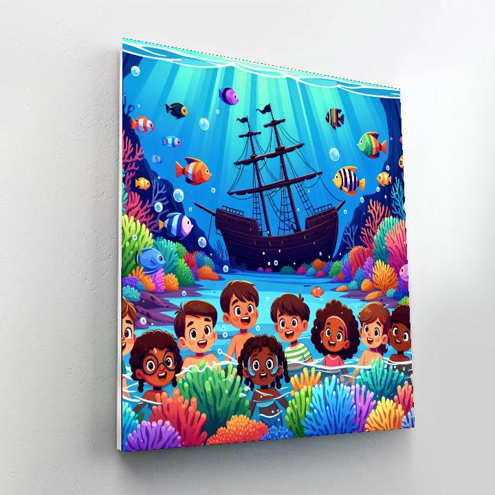 Underwater Wonderland Quest Painting Number Kit