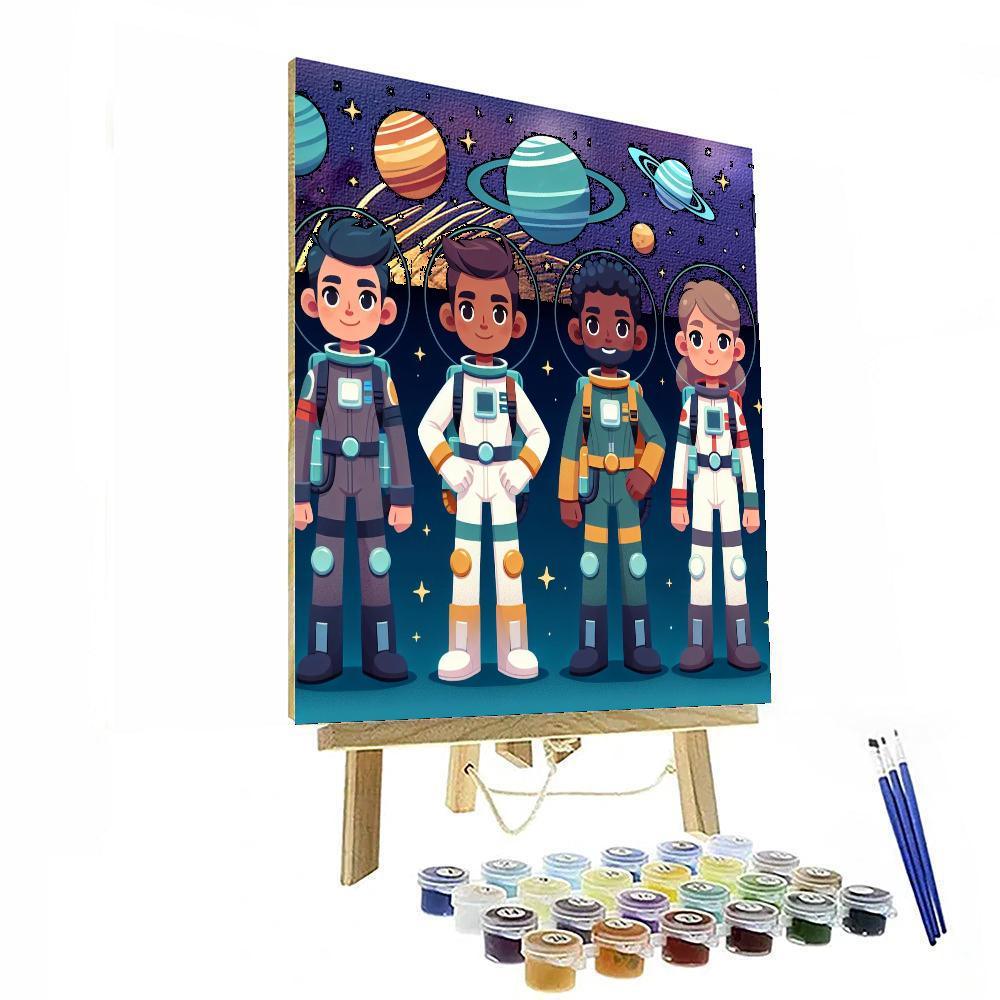 Space Ranger's Cosmic Mission Paint By Numbers Kits