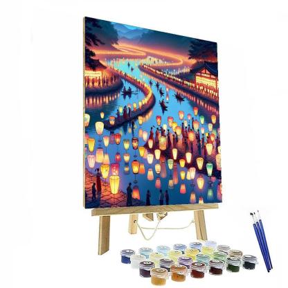 Korean Lantern Festival - South Korea Paint By Numbers Kits