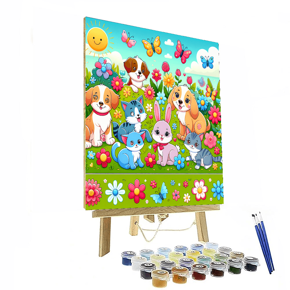 Cute Pets Paint By Numbers Art