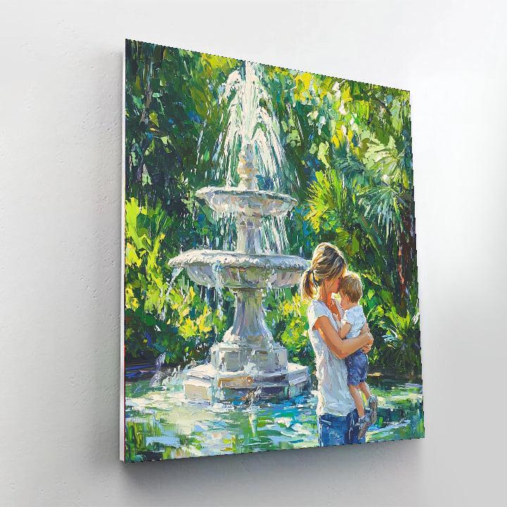 Fountain Of Affection Numbered Painting Kits