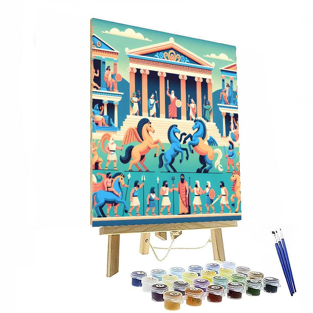 Ancient Greece Odyssey Painting By Numbers Kit