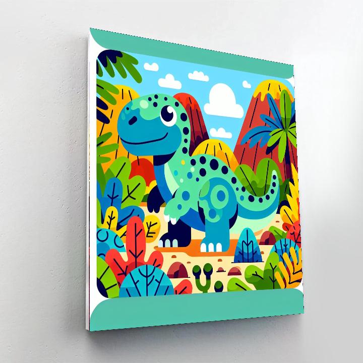 Gigantic Dinosaur Adventure Painting By Numbers Kit