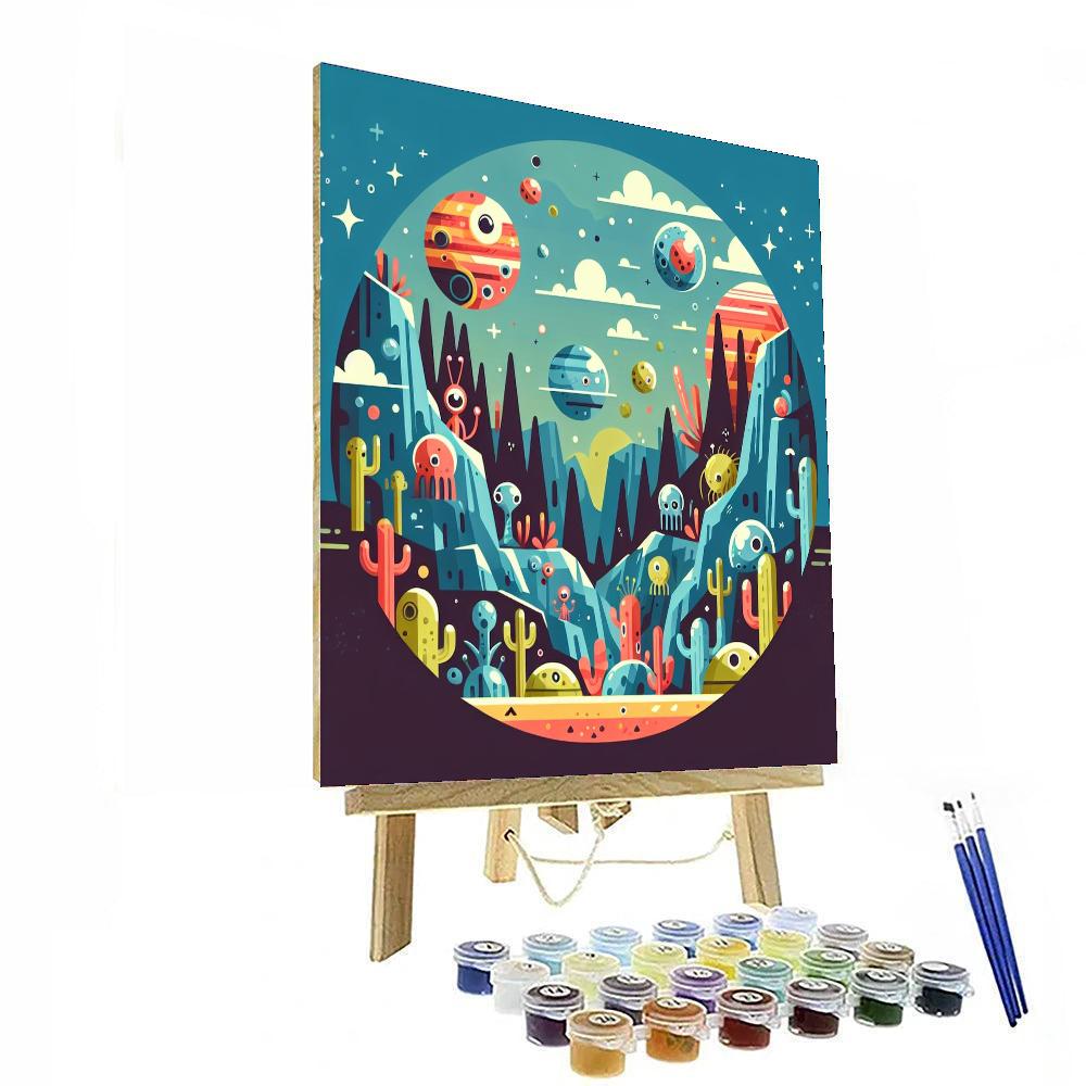 Alien World Adventure Numbered Painting Kits