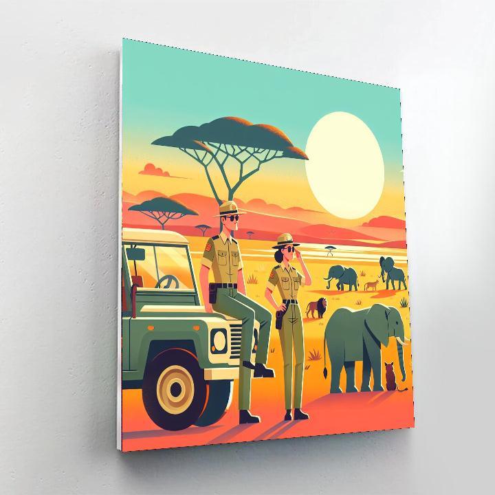 Safari Ranger Expedition Paint By Numbers