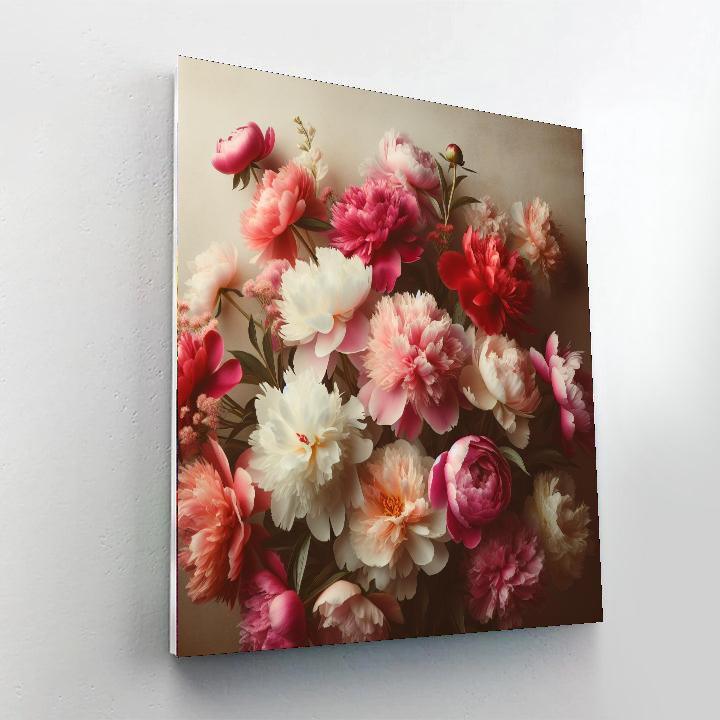 Majestic Peony Elegance Paint By Number