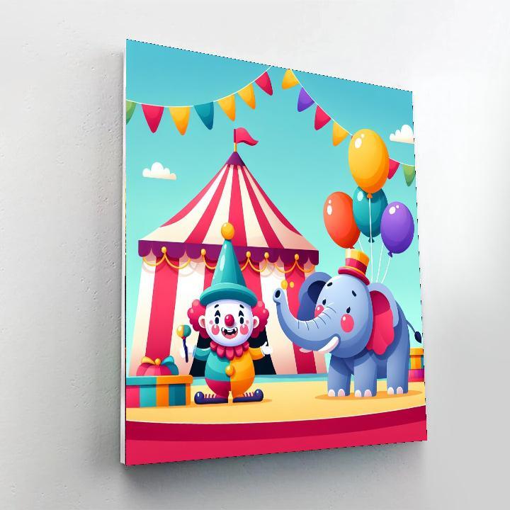 Festive Circus Extravaganza DIY Paint By Numbers