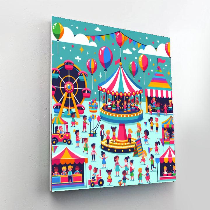 Jolly Carnival Fun Numbered Painting Kits