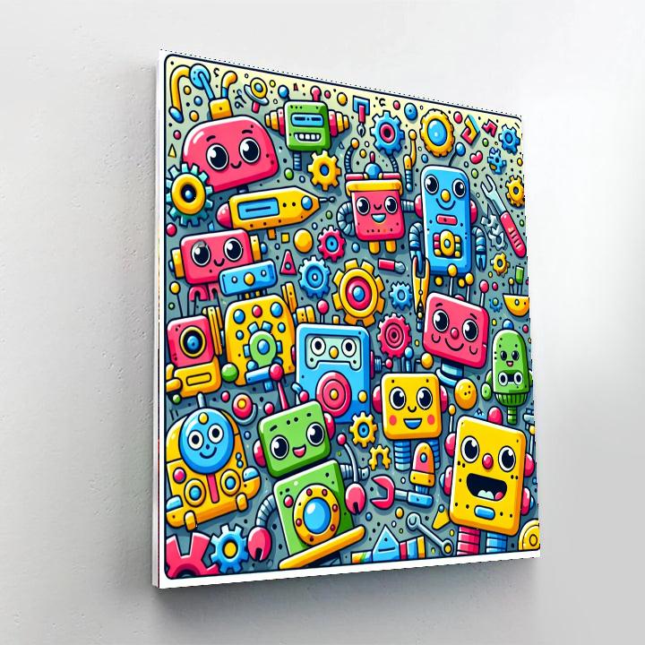 Creative Robot Builders Painting By Numbers Kit