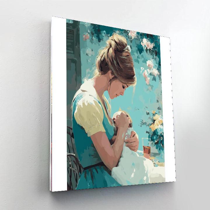 Precious Baby Cuddles Numbered Painting Kits