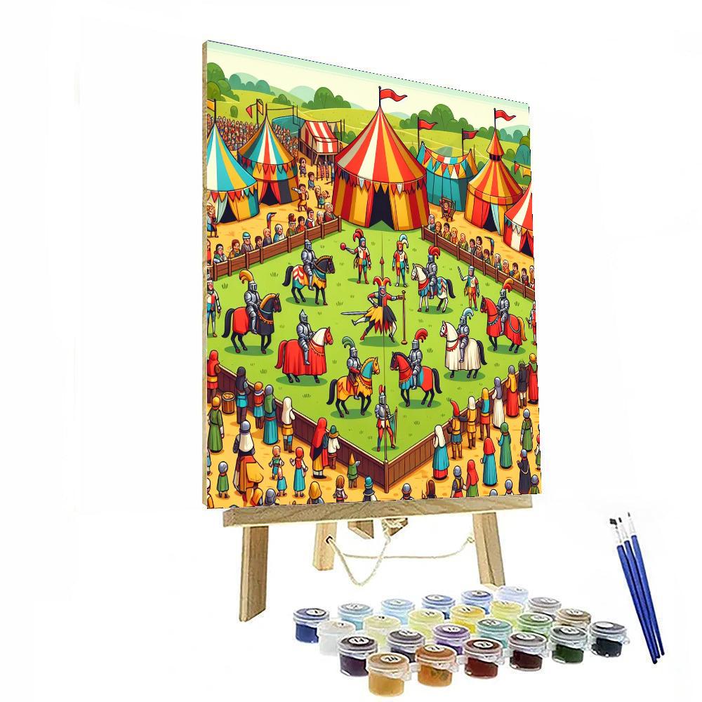Medieval Fairground Paint By Number