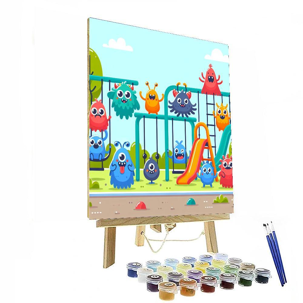 Friendly Monsters' Playground Numbered Painting Kits