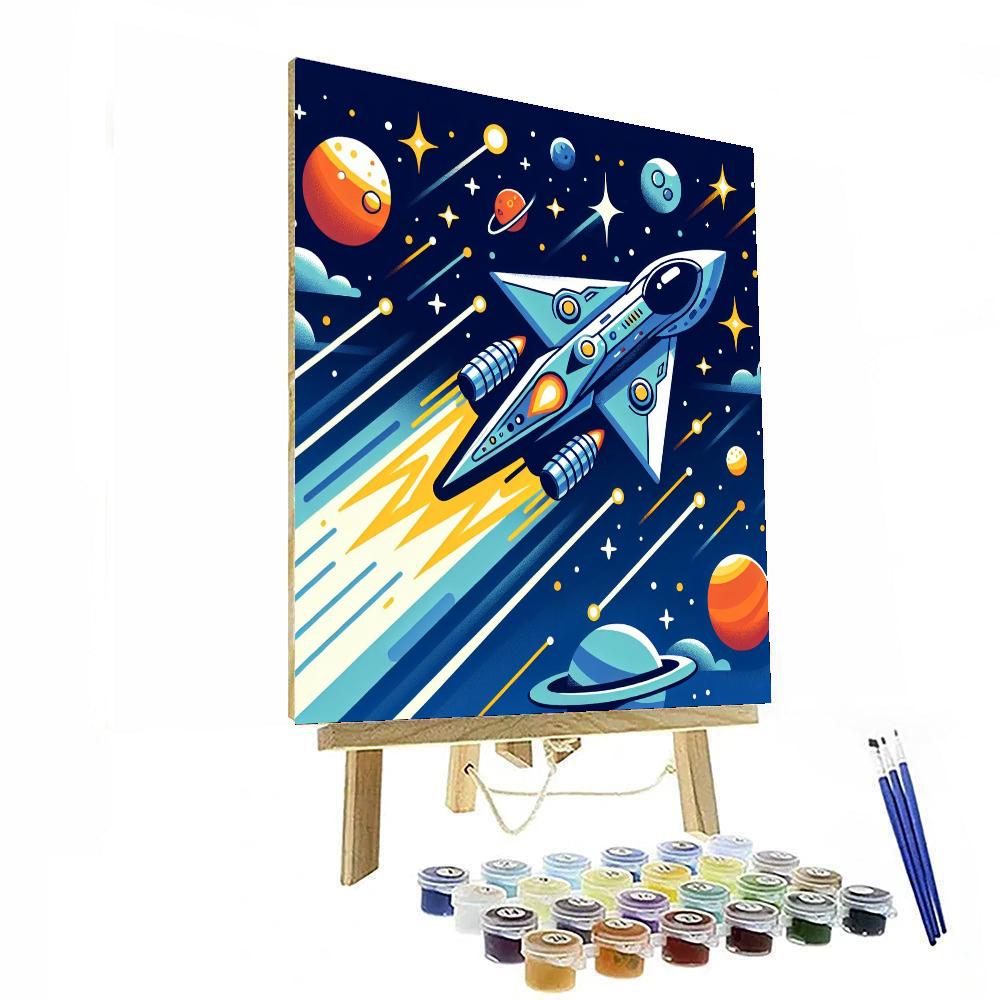 Galactic Explorer Voyage Painting Number Kit