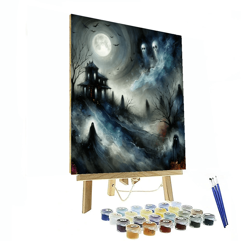Halloween Hauntings Number Painting