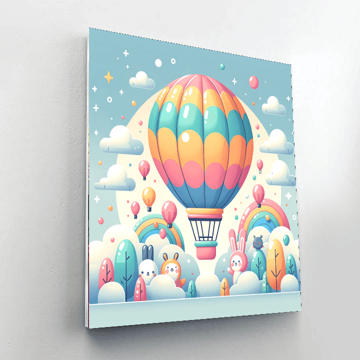 Dreamy Hot Air Balloon Paint By Number