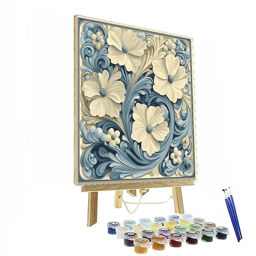 Alphonse Mucha Inspired Timeless Whispers  Painting Number Kit