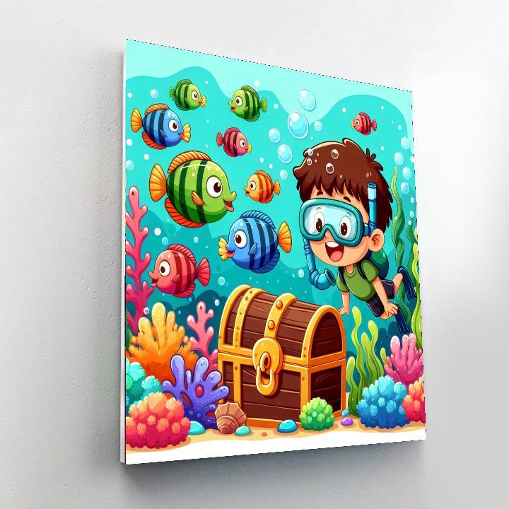 Ocean Treasure Dive Paint By Numbers