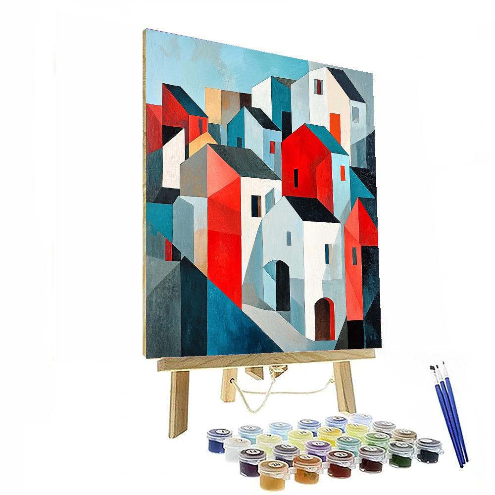Pablo Picasso Inspired City In Flux  Paint By Number