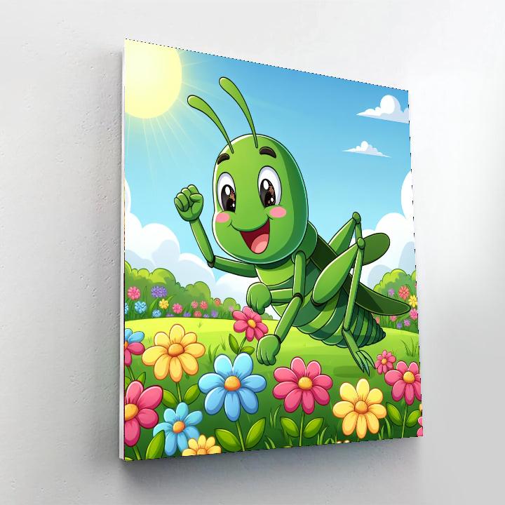 Groovy Grasshopper DIY Paint By Numbers