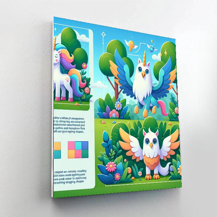 Garden Of Enchanted Beasts Painting Number Kit