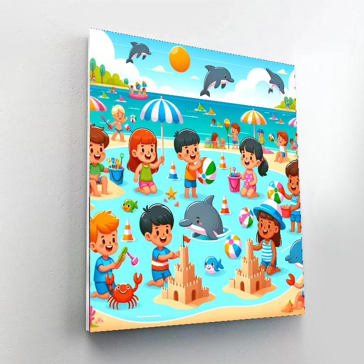 Bright Beach Adventures Paint By Numbers