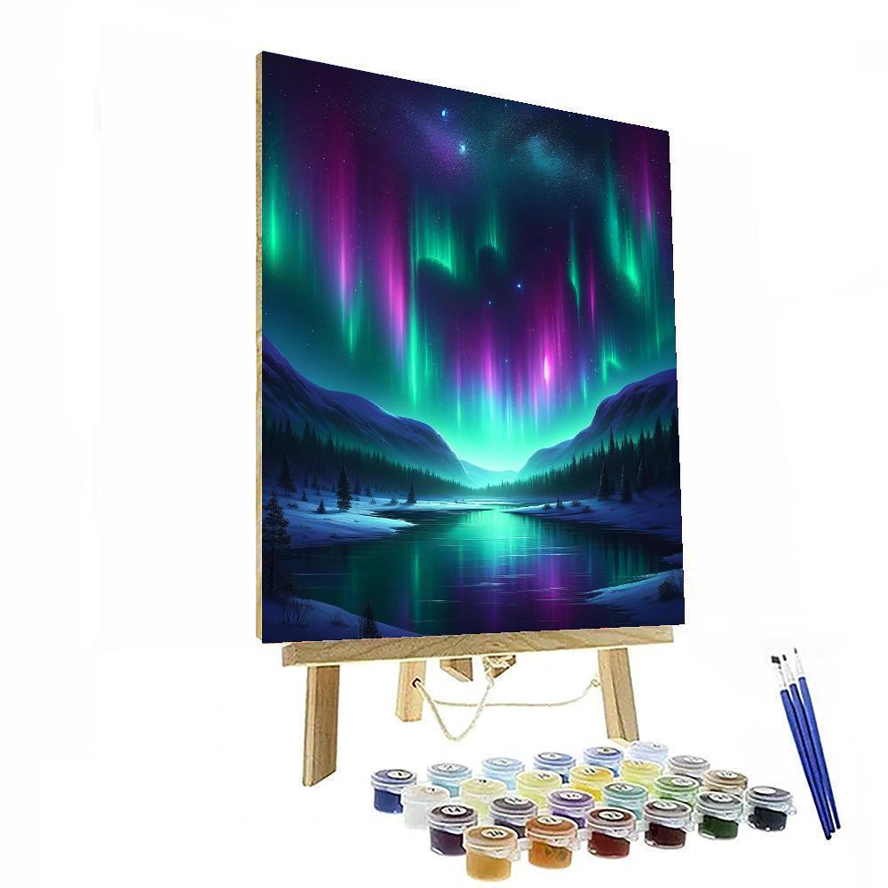 Aurora In The Night Sky Paint By Number