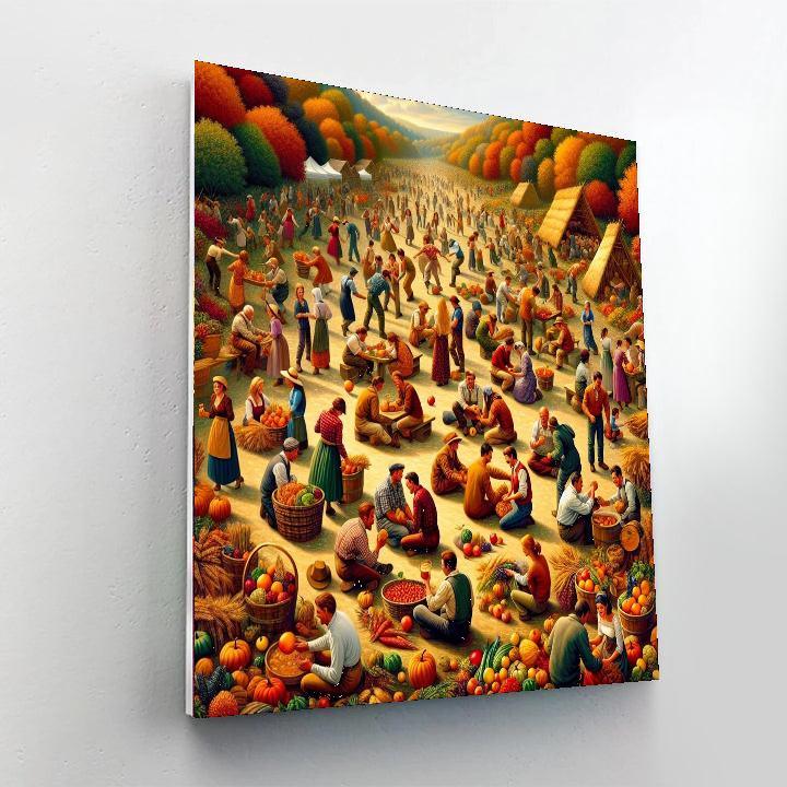 Countryside Harvest Festival Paint By Color