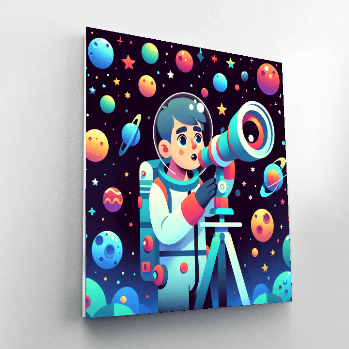 Cosmic Starry Sky Adventure DIY Paint By Numbers