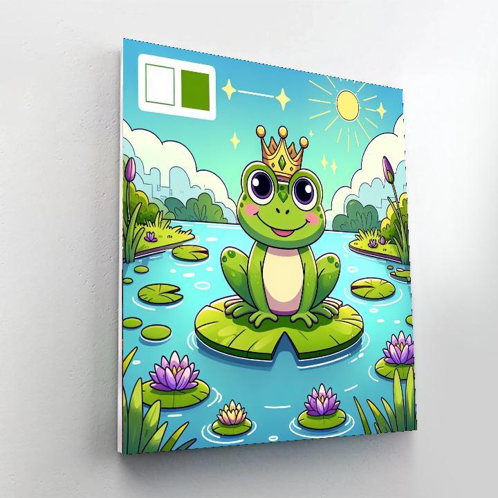 Happy Frog Prince DIY Paint By Numbers
