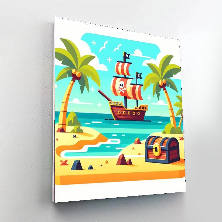 Pirate Island Numbered Painting Kits