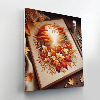 Elegant Autumn Elegance DIY Paint By Numbers
