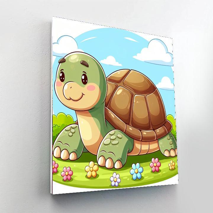 Gentle Giant Tortoise Painting By Numbers Kit