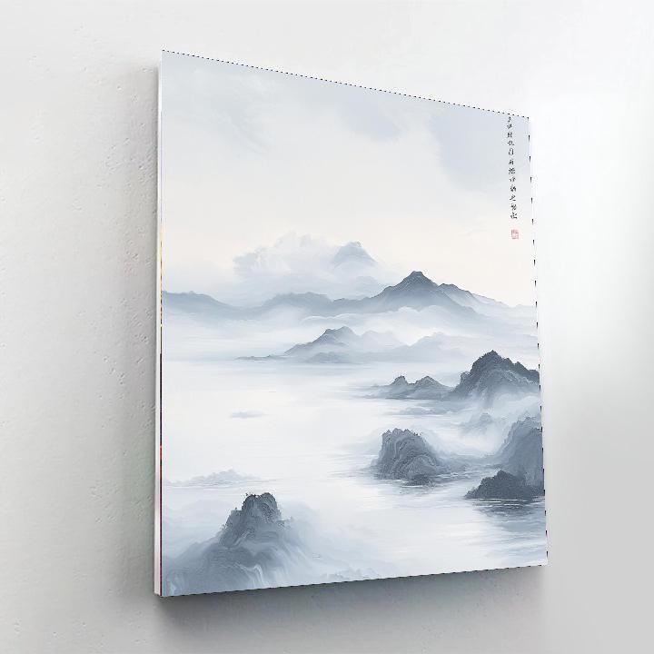 Zhao Mengfu Inspired Dance Of The Clouds  Painting Number Kit
