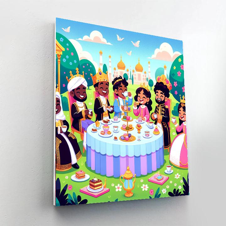 Royal Tea Party Delight Numbered Painting Kits