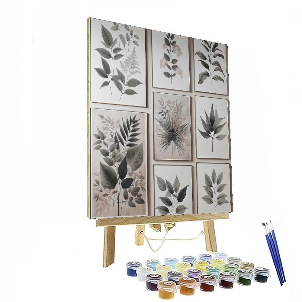Chic Botanical Prints Paint By Number