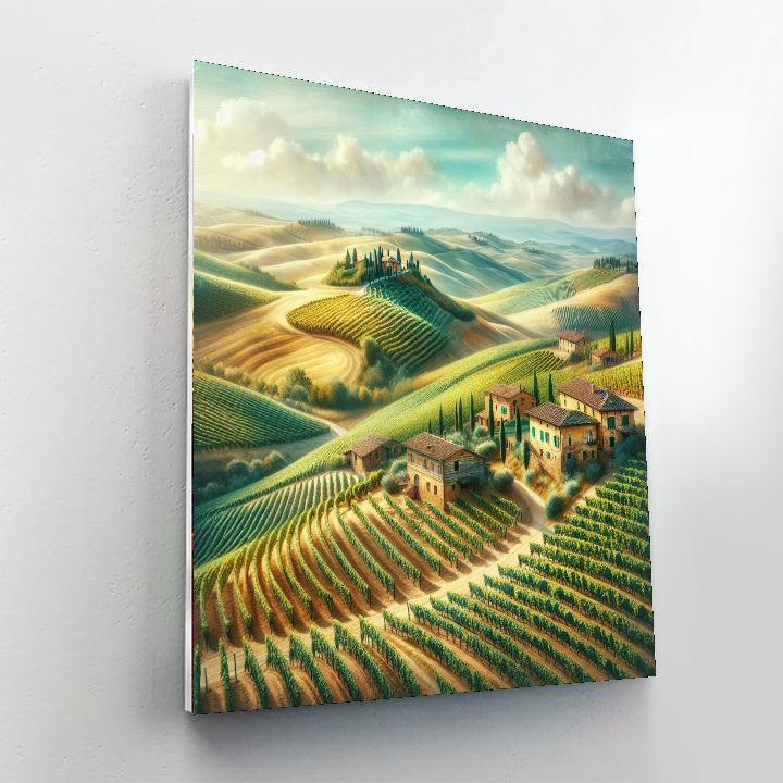 Charming Tuscan Countryside DIY Paint By Numbers