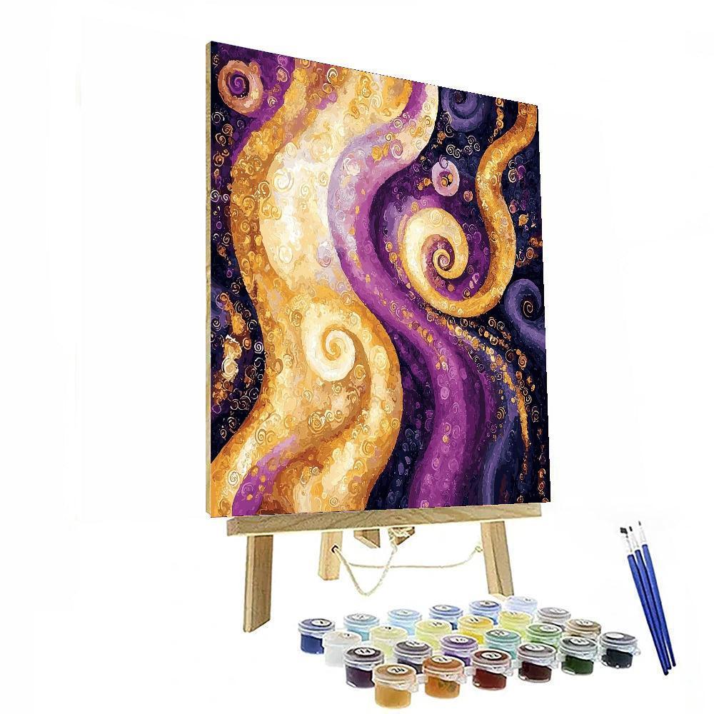 Gustav Klimt Inspired Luminous Reverie  Paint By Numbers Kits