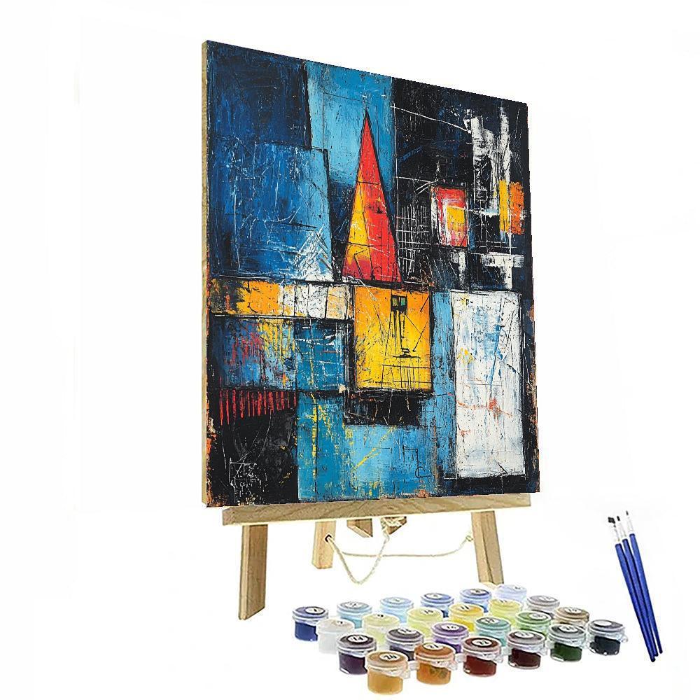 Jean-Michel Basquiat Inspired Fragments Of Truth  Painting By Numbers Kit