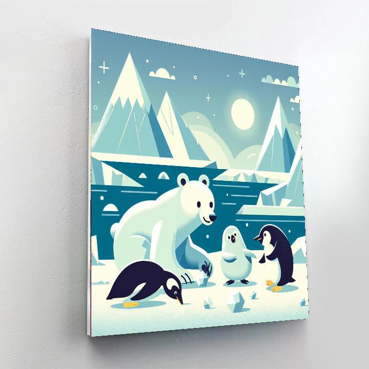 Frosty Friends Expedition Painting By Numbers Kit