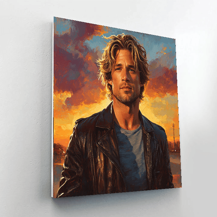 Brad Pitt: The Maverick Of The Silver Screen Paint By Number