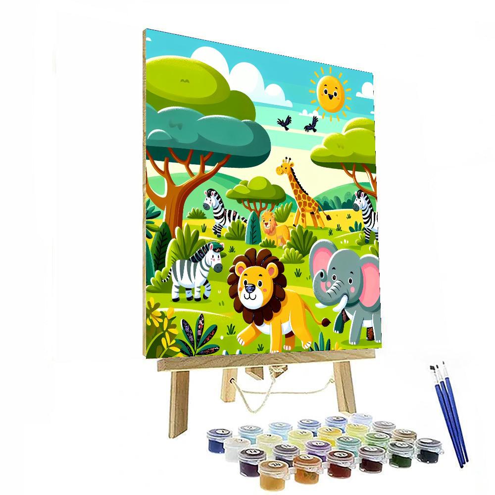 Wild Safari Exploration Paint By Color