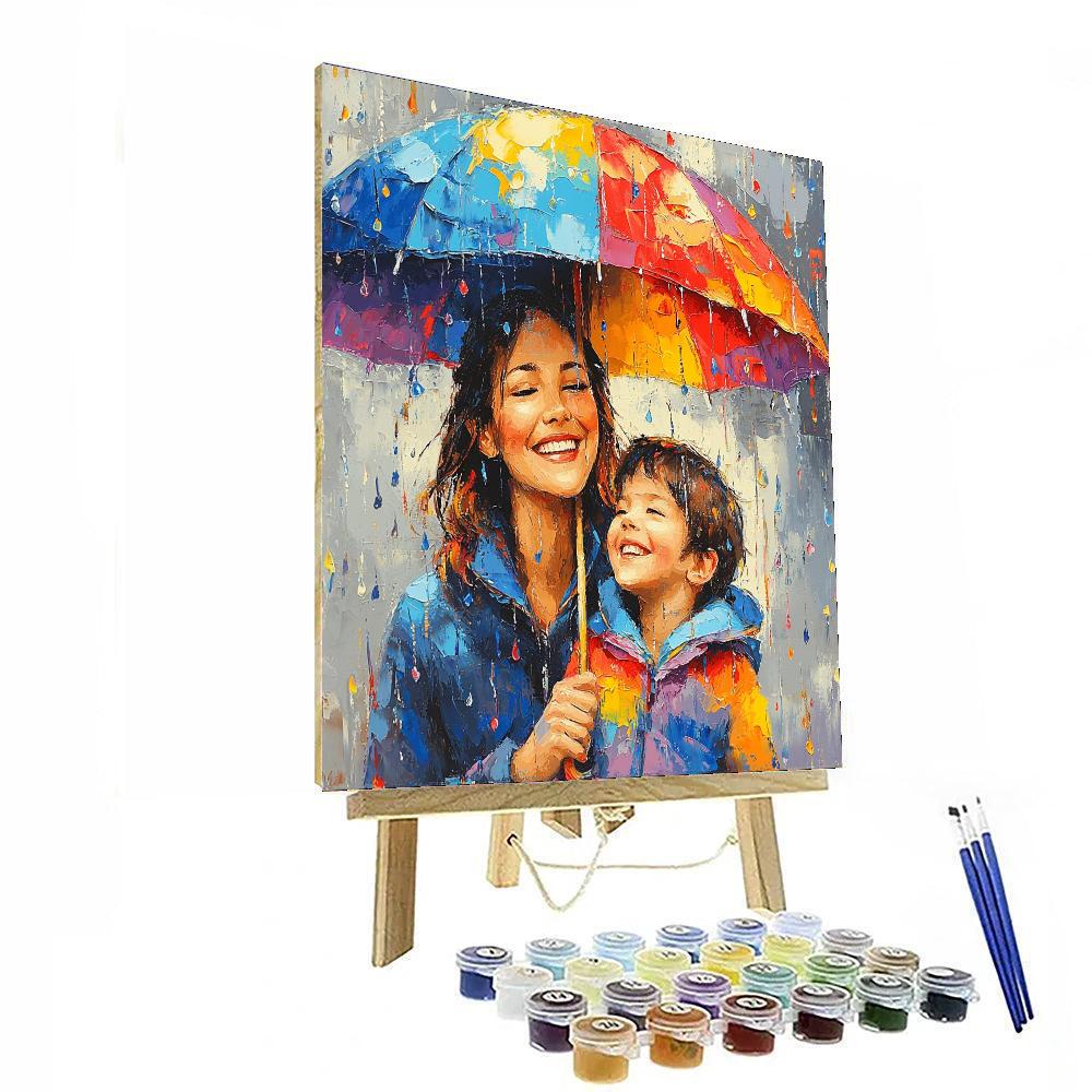 Under The Umbrella Of Love Paint By Numbers Kits