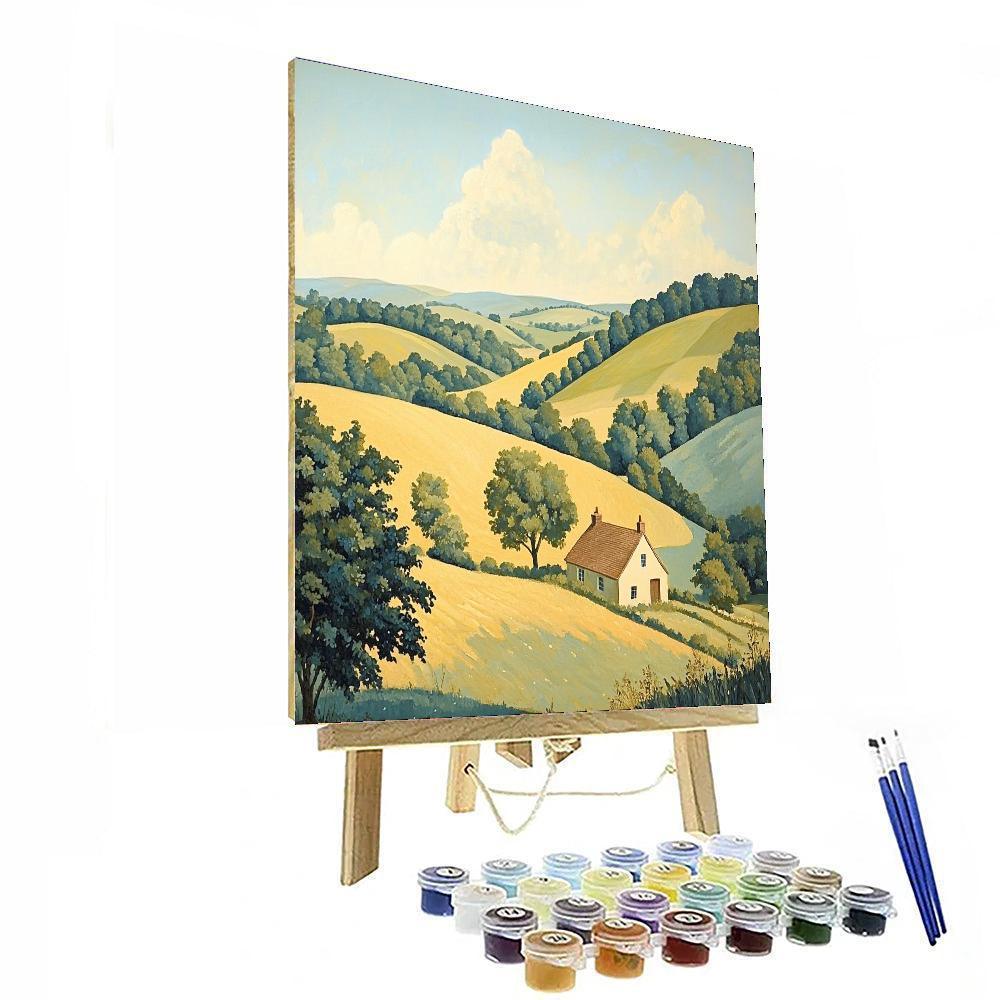 John Constable Inspired Idyllic Countryside Afternoon  Painting By Numbers Kit