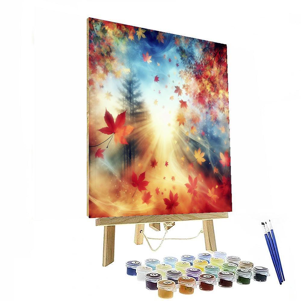 Autumn Leaf Dance Paint By Numbers Kits