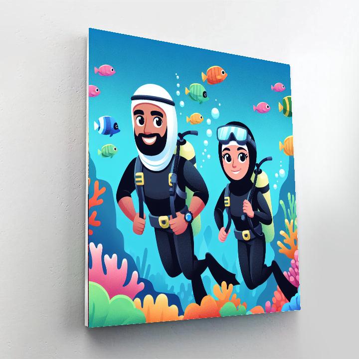 Daring Deep-sea Dive Numbered Painting Kits