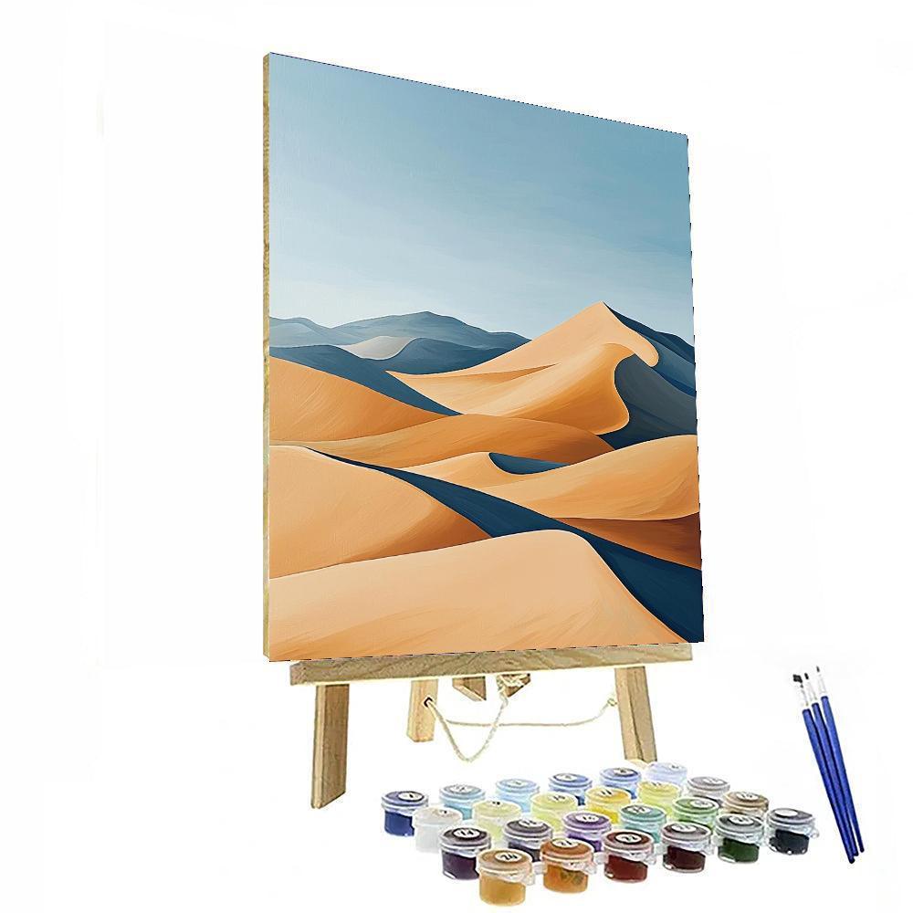 Paul Cézanne Inspired Harmony Of Desert Dunes  Paint By Color