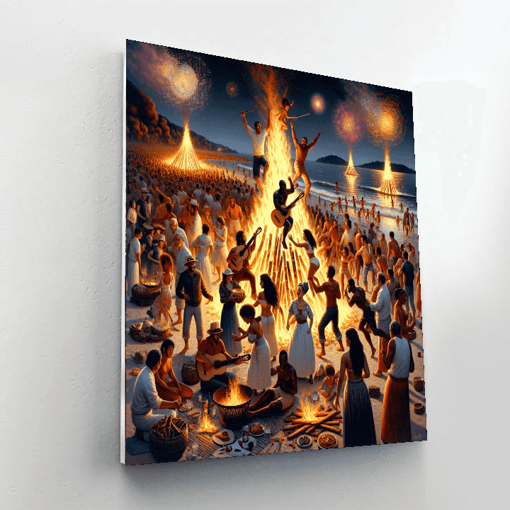 Fiesta De San Juan - Spain Paint By Numbers Kits