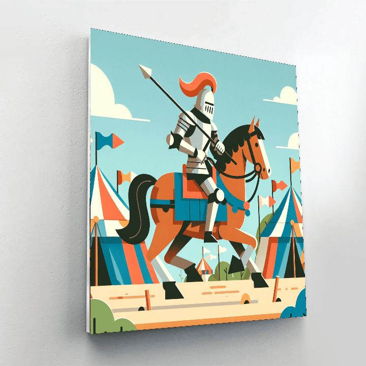 Medieval Knight Adventure Paint By Numbers